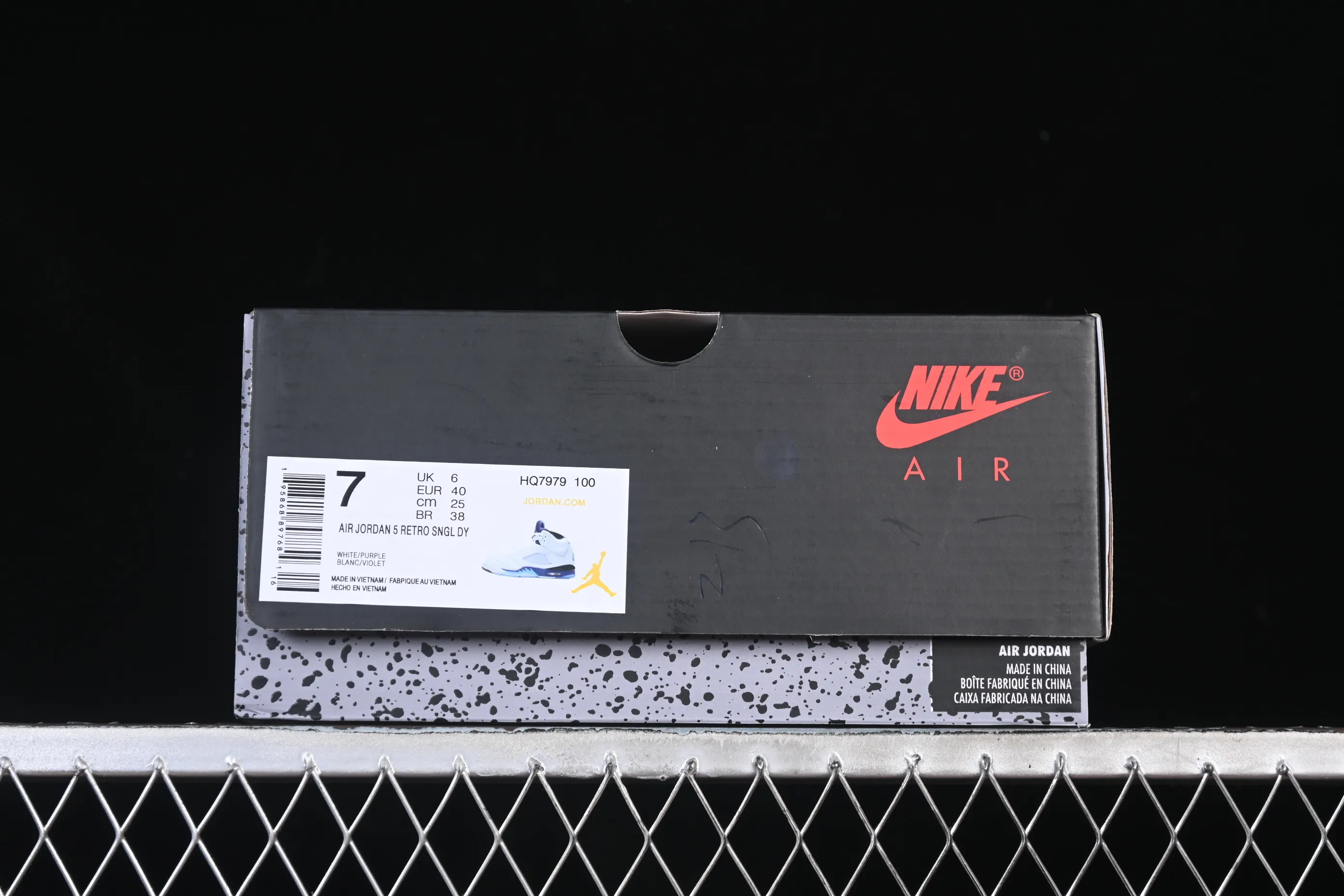 All categories Air Jordan Jordan series basketball shoes Air Jordan 5 Air Jordan 5 Retro "Grape" AJ5 Joe 5 White Grape HQ7979-100